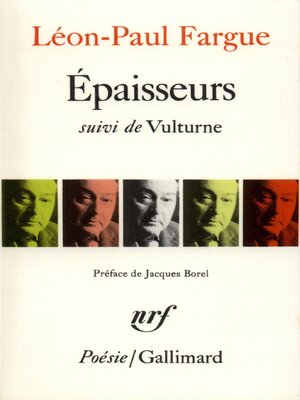 cover image of Épaisseurs / Vulturne